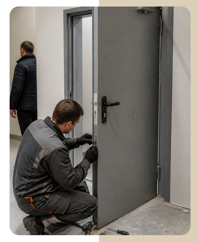 Ремонт противопожарной двери в Нягани по цене 6621 р. | ДвериЛегко-Нга